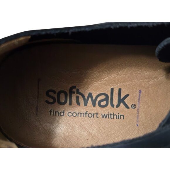 SoftWalk Women Stella Navy Athletic and Training Leather Shoes (10 Wide)NiB - Picture 15 of 16